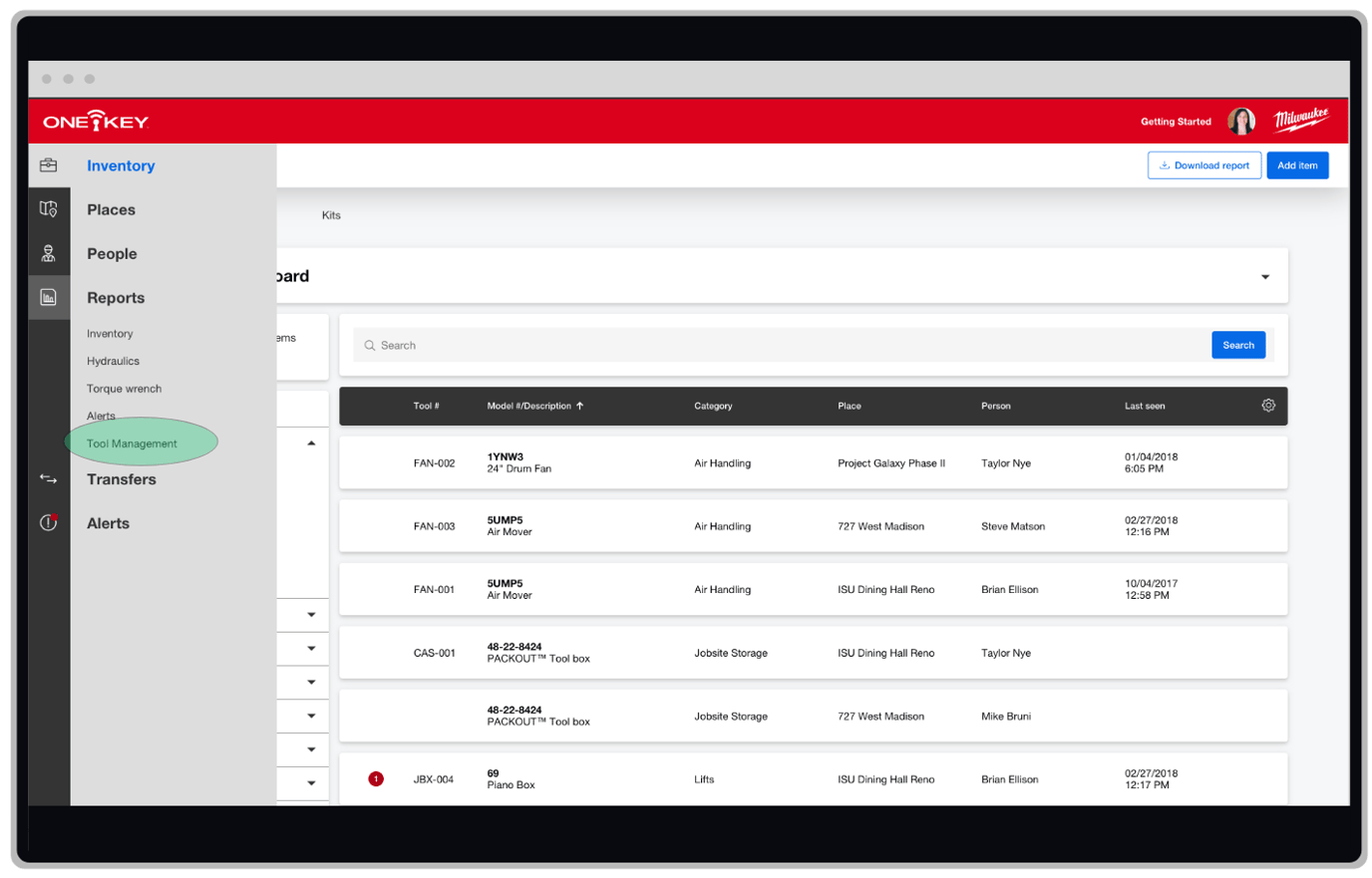 Tools Management Record Web: Generate Tool Management Reports
