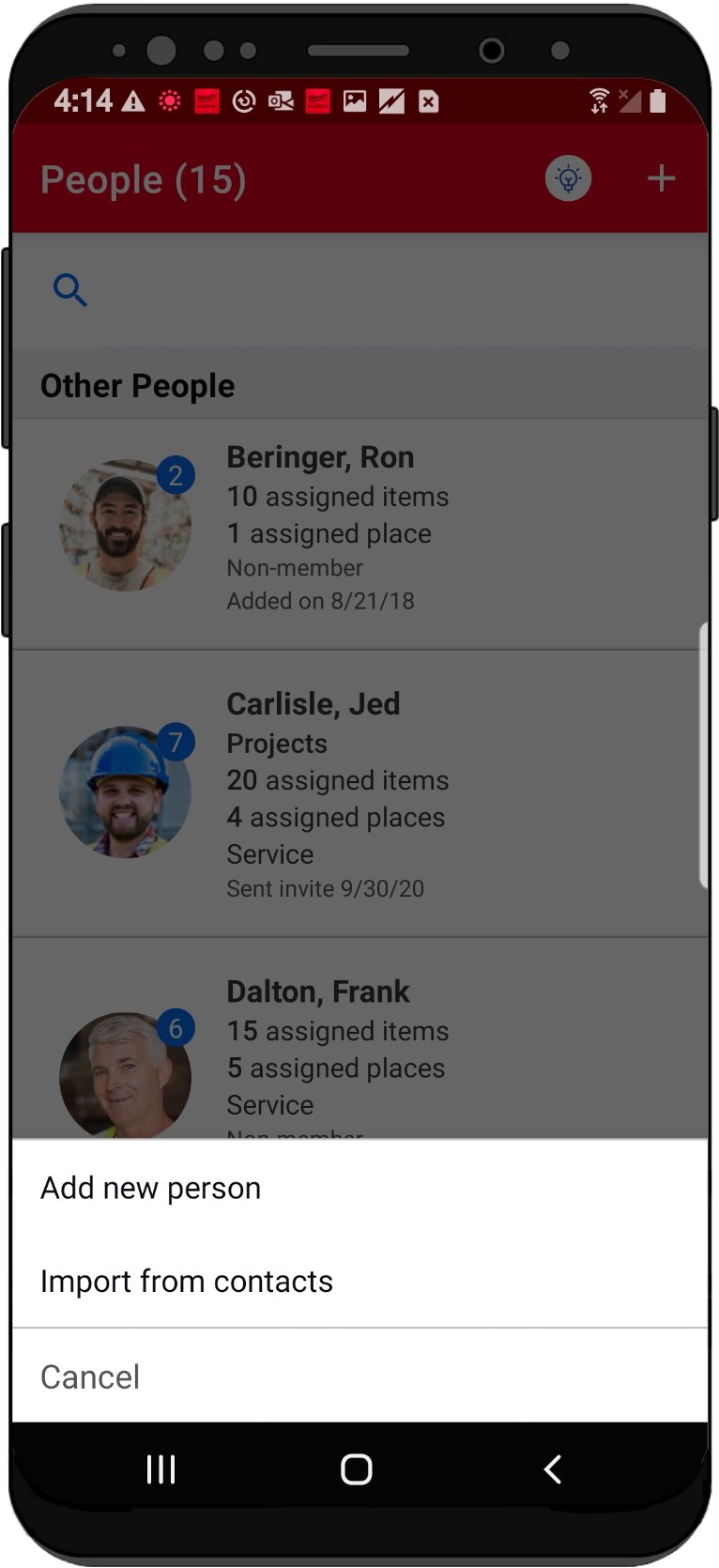 how to add person on messages