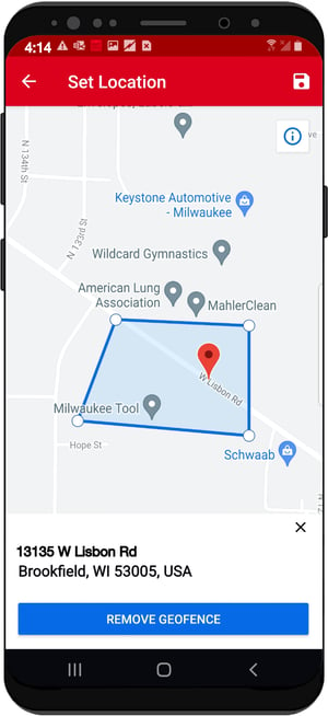 Geofence is set for Milwaukee Tool Headquarters