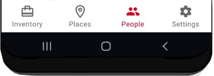 Navigation displays "People" icon selected