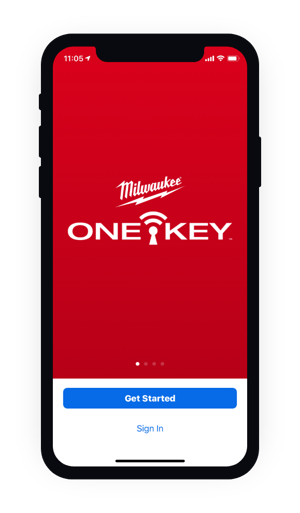 One Key application home screen displayed on mobile device
