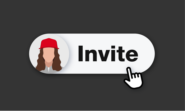 illustration of invite team member button